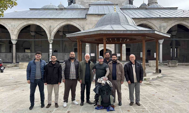 Kritik Açıklama: Hac için Berlin'den yürüyen Umar, 88'inci günde Kırklareli Babaeski'ye ulaştı: Gelişmeler Tak