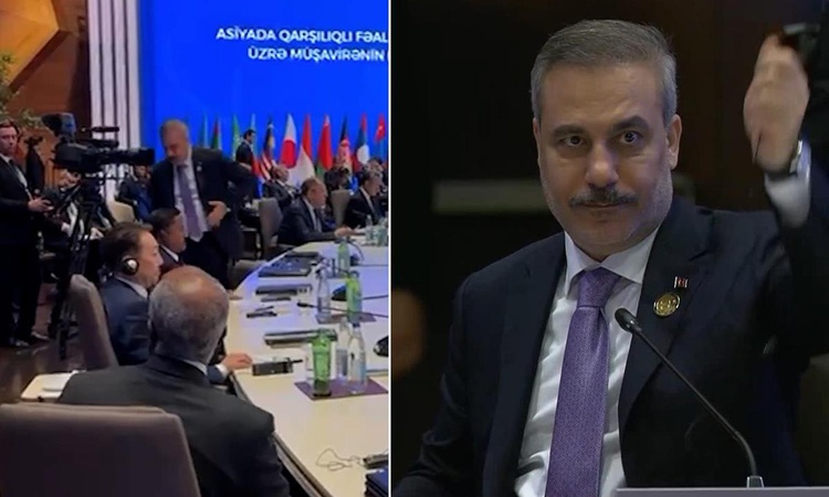 Kritik Açıklama: Hakan Fidan Azerbaycan'da İsrail protesto olayı nedir, CICA 7. Zirvesi'nden neden ayrıldı? ve
