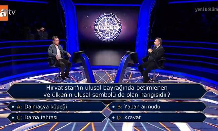 Kritik Açıklama: Hırvatistan'ın ulusal bayrağında betimlenen ve ülkenin ulusal sembolü de olan hangisidir? - S