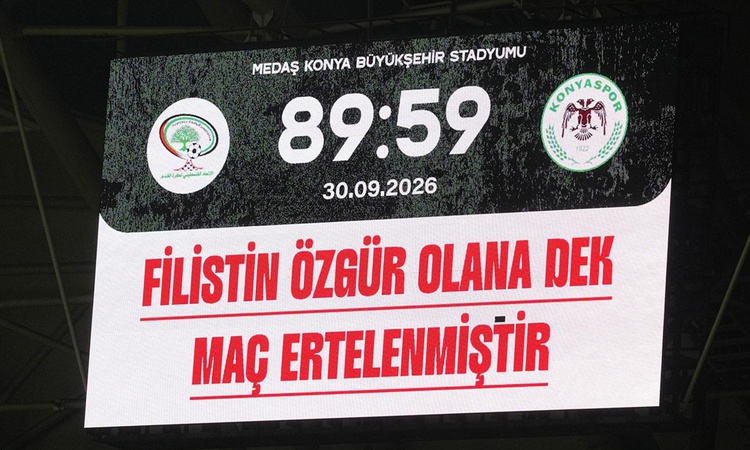 Kritik Açıklama: Konyaspor ile Filistin Milli Takımı arasındaki maç tüm dünyaya mesaj vererek bitti ve Merak E