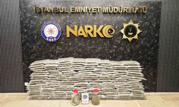Kritik Açıklama: Narkotik ekipleri İstanbul ve Kocaeli'de 100 kilo 583 gram skunk ele geçirdi