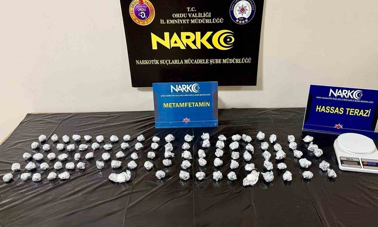 Kritik Açıklama: Ordu'da 2 operasyonda 6 şüpheli hakkında tutuklama kararı verildi, 1 kilo 894 gram metamfetam