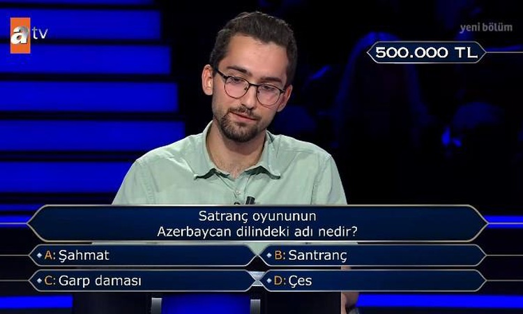 Kritik Açıklama: Satranç oyununun Azerbaycan dilindeki adı nedir?: Gelişmeler Takip Ediliyor