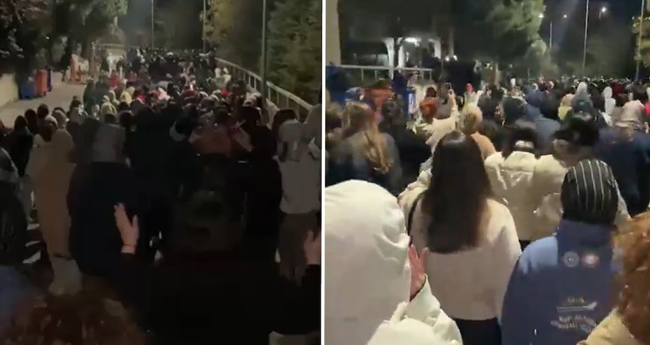 KYK kız yurdunu gece yarısı sokağa döken olay - Son Dakika Haberleri