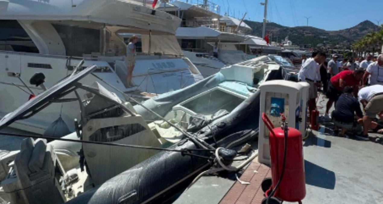 Explosion on rubber boat anchored at the marina! - News