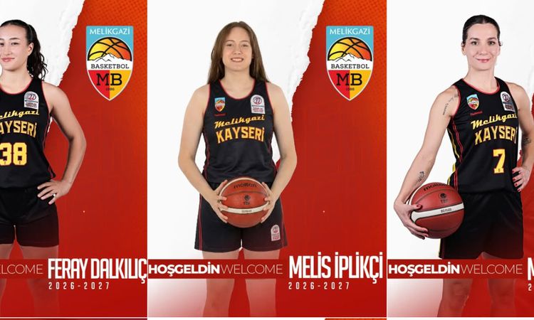 Melikgazi Kayseri Basketbol'dan 3 Oyuncuyla Yeni Sözleşme