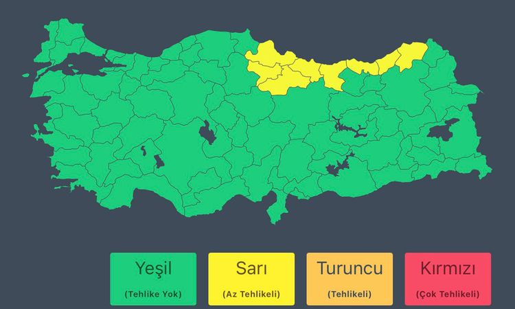 Kritik Açıklama: Meteoroloji'den Doğu Karadeniz’in doğusu için kuvvetli yağış uyarısı - Son Dakika Haberleri v