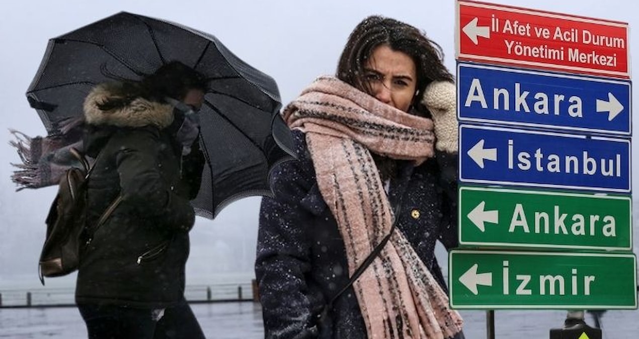 Son Gelişme: Meteoroloji'den son dakika uyarısı! İstanbul ve İzmir'i sağanak vuracak, Ankara buz tutacak - Son