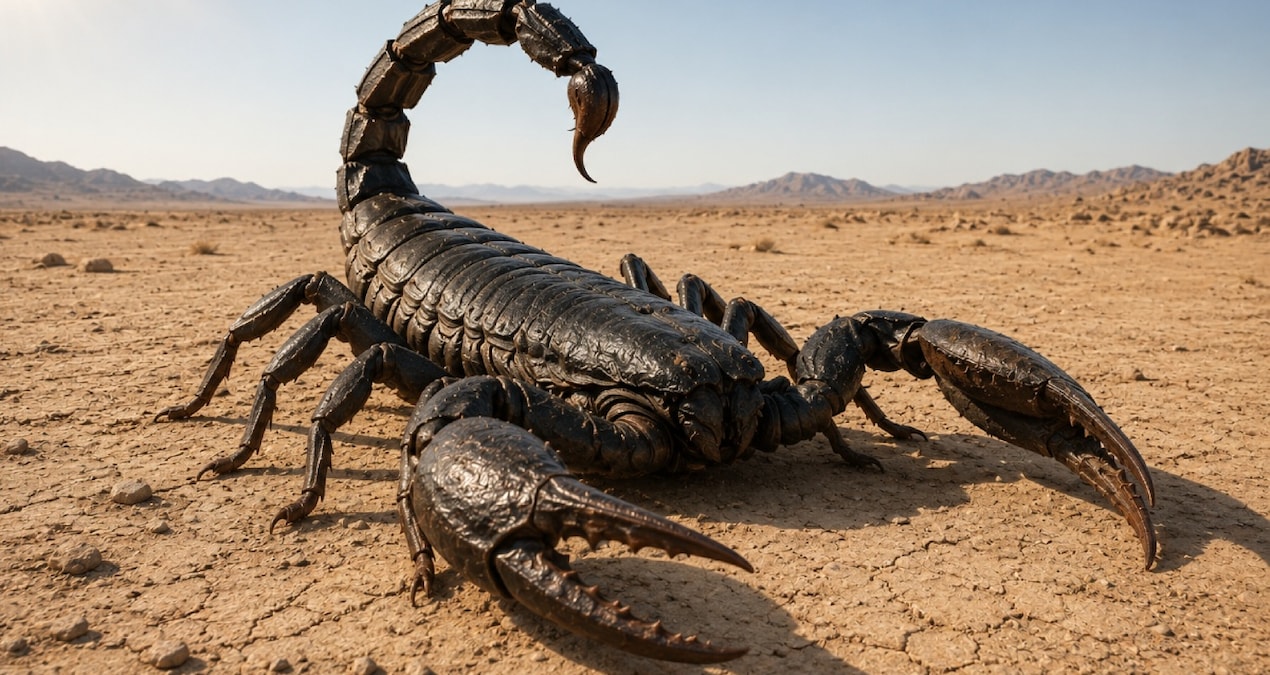 One-meter giant scorpion hunted with its 16-centimeter pincers - Latest News