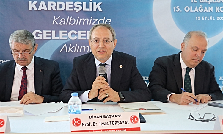 MHP Genel Başkan Yardımcısı Topsakal, Zonguldak'ta partisinin il kongresinde konuştu: