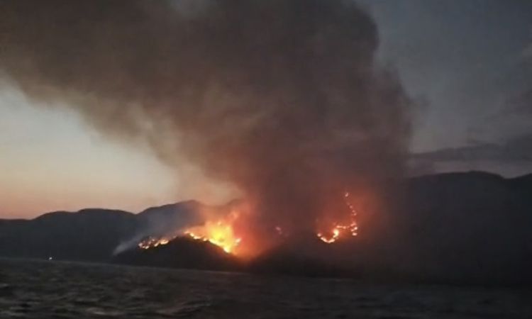 Gündemden Son Bilgiler: Muğla Valisi Akbıyık: Marmaris'teki alevler için denizden ve havadan müdahale ediyoruz
