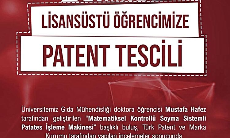 Niğde Ömer Halisdemir Üniversitesi öğrencisinin buluşuna patent tescili ve Merak Edilenler