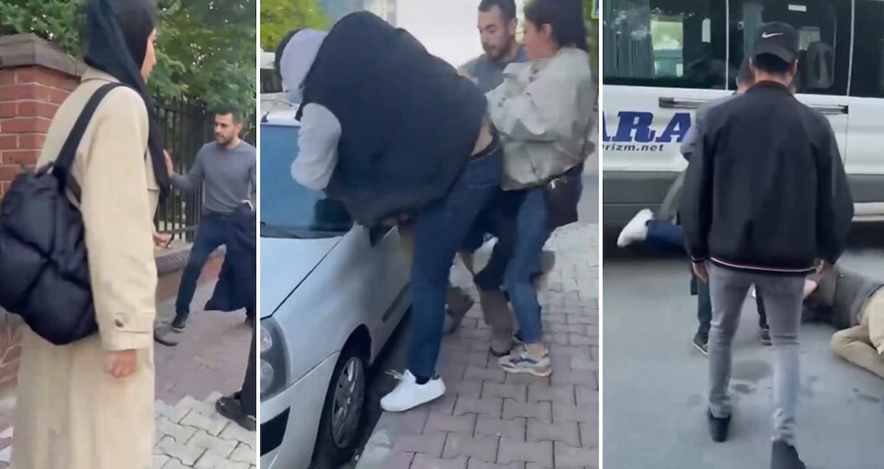 Kritik Açıklama: Okula giden çocukları takip ederken yakalandı! Sokak ortasında evire çevire dövdüler - Haberl