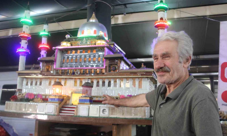 Ordu'da 65 yaşındaki vatandaş 400 kiloluk cami maketini 2 yılda yaptı - Son Dakika Bilgileri