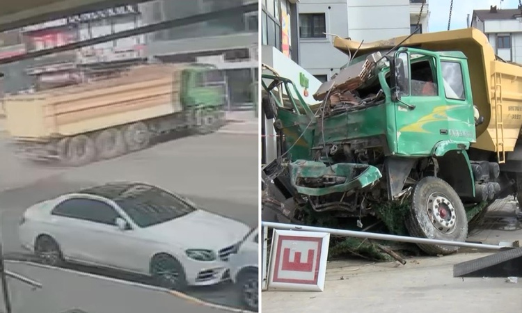 Pendik’te kamyonun eczaneye daldığı anlar kamerada! 7 kişi yaralandı ve Merak Edilenler