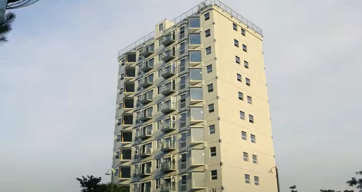 Son Gelişme: Sadece 28 saatte 10 katlı apartman diktiler - Son Dakika
