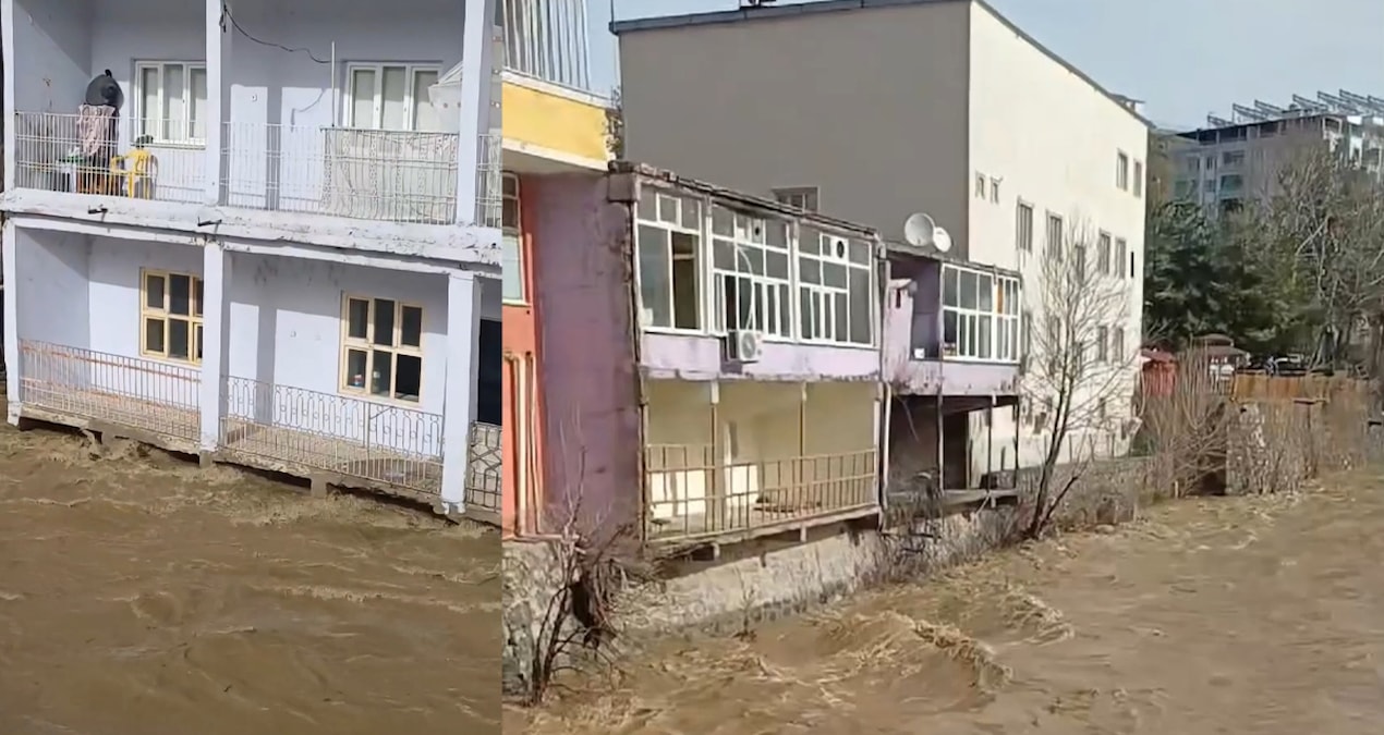 Ayrıntılar Netleşti: Sağanak sonrası çay taştı, sular ev balkonlarına kadar artış grafiği çizdi - Son Dakika: