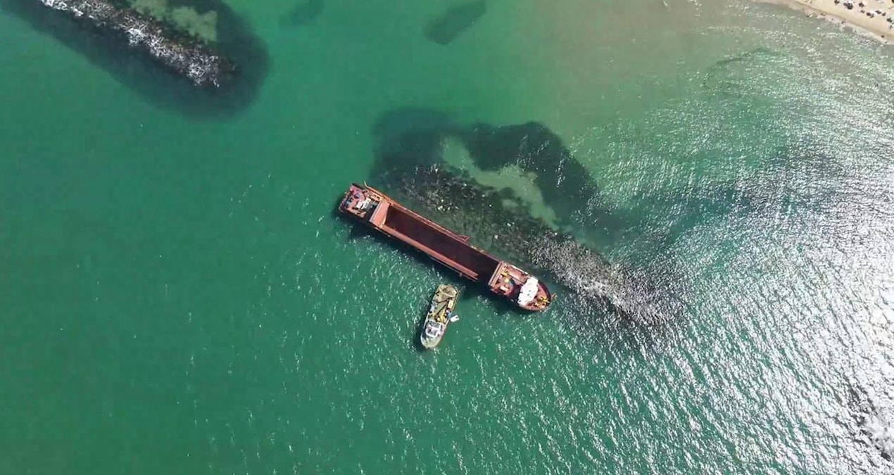 The cargo ship that ran aground in Sakarya was rescued - News