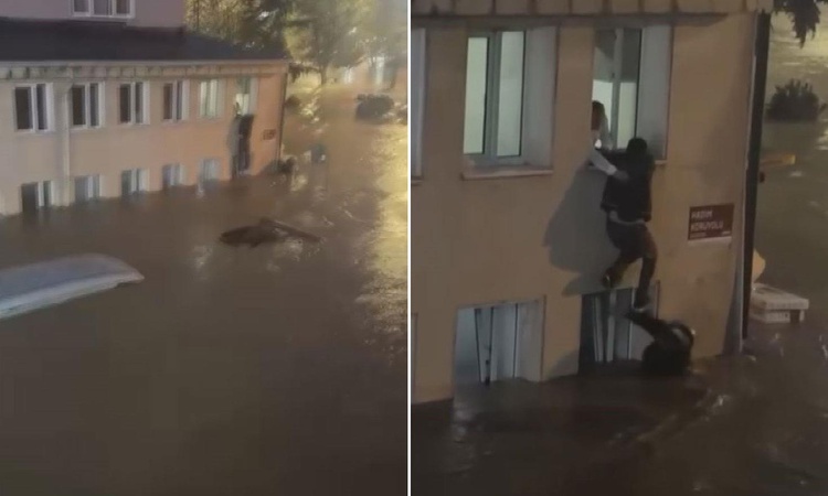 Sarıyer’de sel sularının ortasında kaldı, canını cam pencereye tırmanarak kurtardı: Gelişmeler Takip Ediliyor