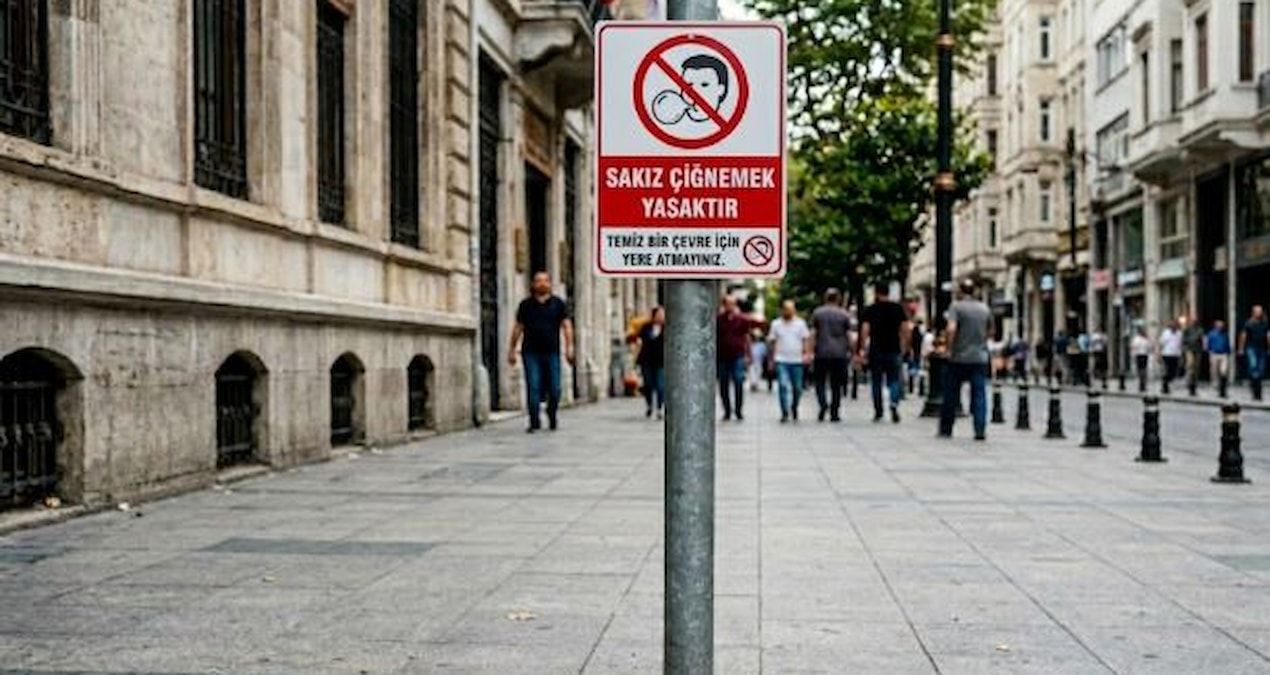 Kritik Açıklama: Bu şehirde sakız çiğnemek yasak: Cezası ise tam 35 bin TL - Son Dakika