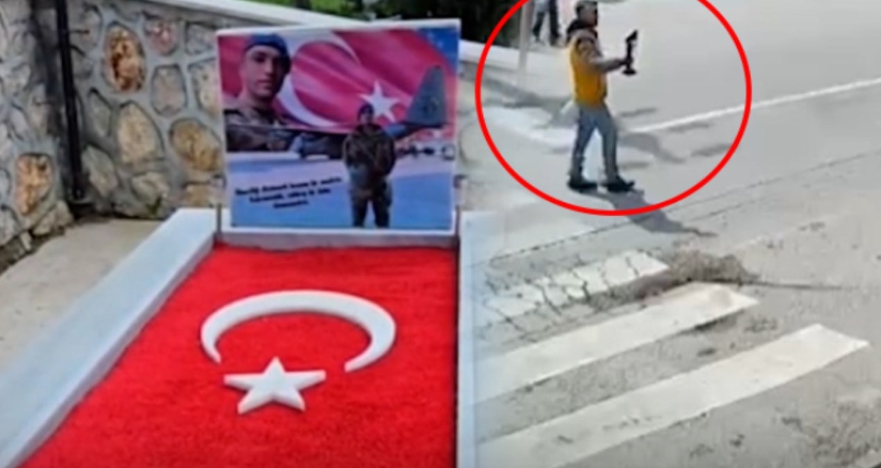 Gündemden Son Bilgiler: Şehit kabrinde akıllara zarar olay! Acılı anne fark etti kameralar ele verdi - Son Dak