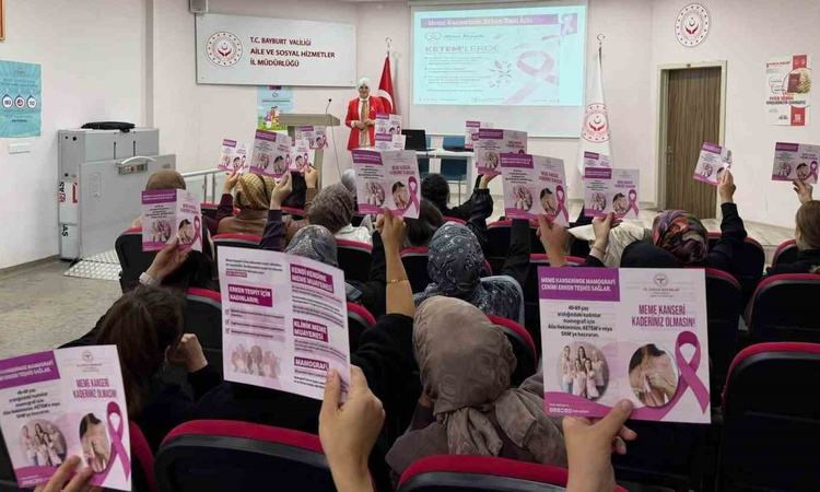 Sıcak Gündem: Bayburt'ta meme kanseri farkındalık eğitiminde ücretsiz tarama programları anlatıldı. | İşte Tüm