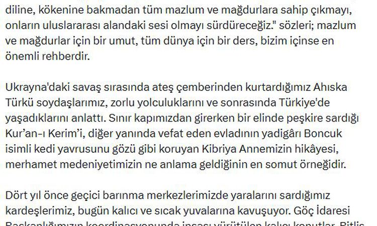 Sıcak Gündem: Bitlis'te Ahıska Türkleri için yapılan kalıcı konutların teslimine başlandı ve Merak Edilenler