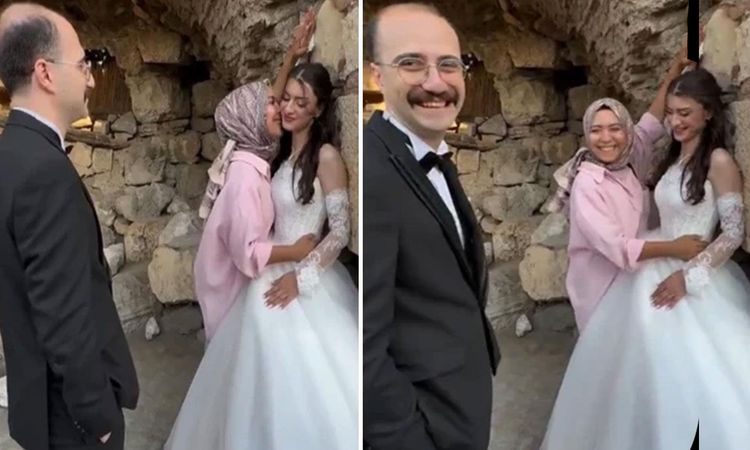 Sıcak Gündem: Düğün fotoğrafında şaşırtan anlar: Damattan önce fotoğrafçı öptü | İşte Tüm Ayrıntılar