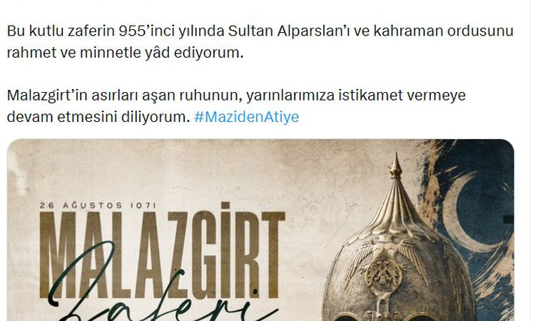Sıcak Gündem: Emine Erdoğan'dan 'Malazgirt Zaferi' paylaşımı ve Merak Edilenler