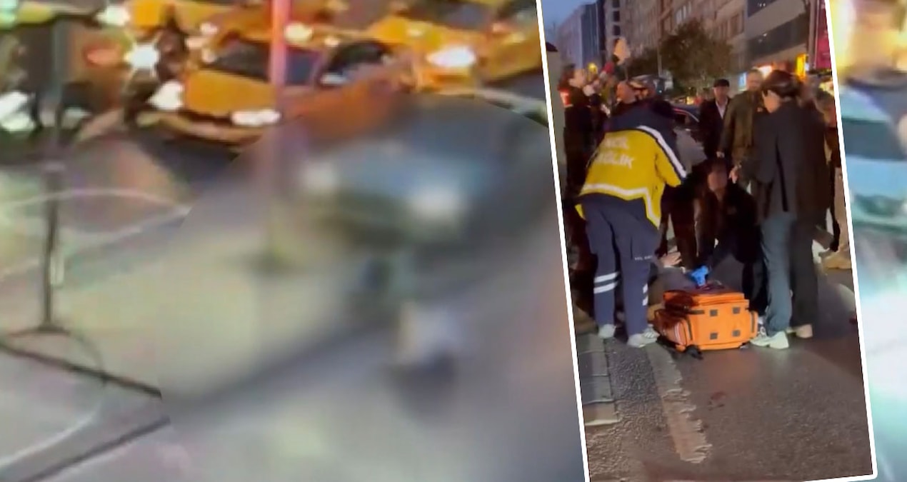 Ayrıntılar Netleşti: Şişli’de otomobilin çarptığı direk Mısırlı turistin üzerine devrildi; beyin kanaması geçi
