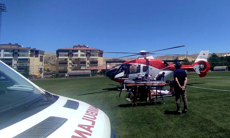 Son Gelişme: 71 yaşındaki hasta hava ambulansıyla Malatya’ya sevk edildi