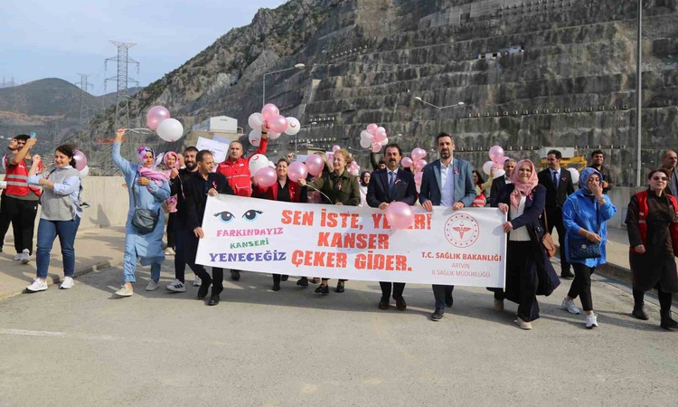 Son Gelişme: Artvin'de Deriner Barajı'nda meme kanserinde erken teşhis için balon bırakıldı