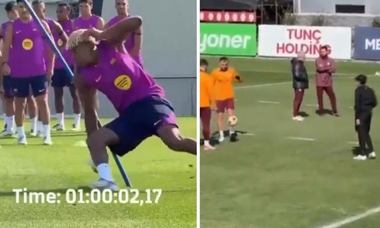 Son Gelişme: Barcelona ve Galatasaray'ın antrenman görüntüleri olay oldu