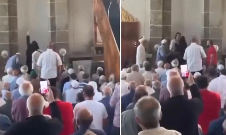 Son Gelişme: Camiye giren kadın cuma namazını karıştırdı
