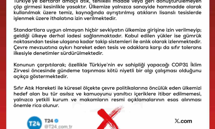 Son Gelişme: DMM, Avrupa çöpünün Türkiye'ye döküldüğü iddiasını ağır manipülasyon olarak niteledi