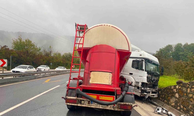 Son Gelişme: Düzce Akçakoca'da kaygan yolda makaslayan tırın sürücüsü yaralandı - Son Dakika Bilgileri