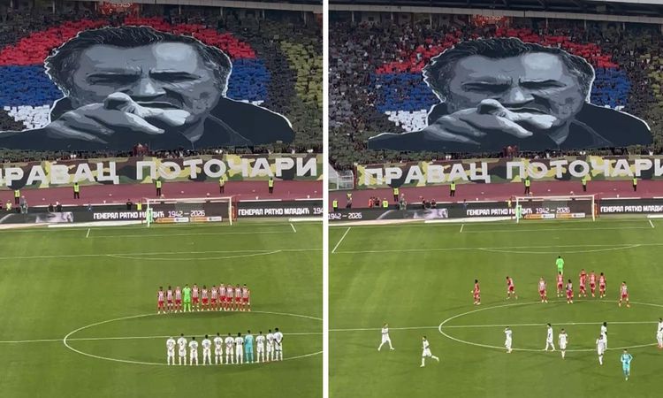 Son Gelişme: Kızılyıldız-Partizan derbisinde skandal görüntüler! Ratko Mladiç için saygı duruşu | İşte Tüm Ayr