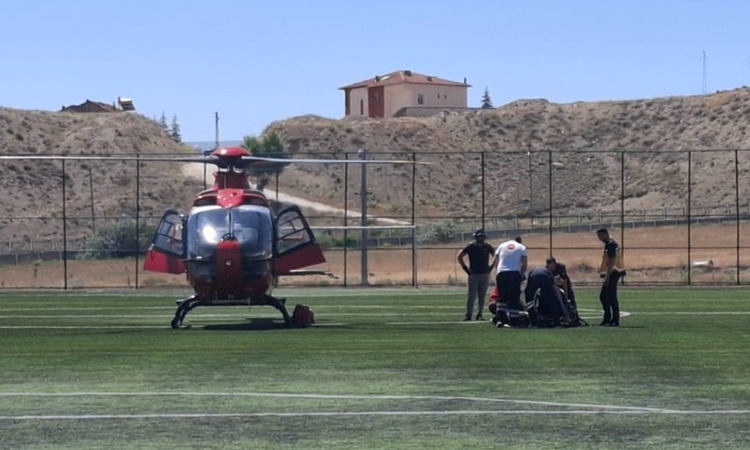 Son Gelişme: Malatya Darende'de kalp krizi geçiren hasta hava ambulansıyla Malatya'ya sevk edildi