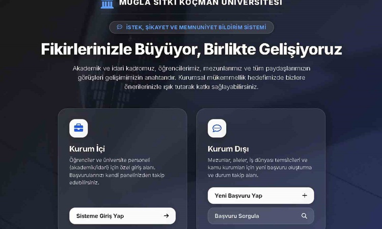 Son Gelişme: MSKÜ, istek, şikayet ve memnuniyet sistemini tüm kurum dışı paydaşlara açtı - Son Dakika Bilgiler