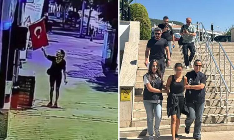 Son Gelişme: Ters kelepçe ile alındı! İşte bayrağımızı yakan o alçağın savunması - Son Dakika Haberleri