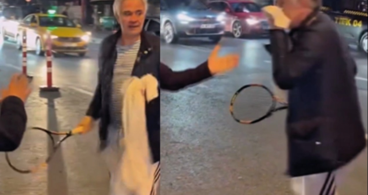 Son Gelişme: Trafik magandası bu kez tenis raketiyle gözler önüne serildi - Son Dakika Haberleri: Gelişmeler T