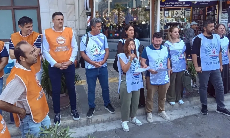 Tüm Bel-Sen İzmir 2 No'lu Şubesi'nden Konak Belediyesi önünde TİS açıklaması ve Merak Edilenler