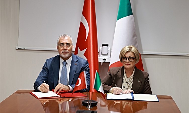 Türkiye ile İtalya arasında çalışma hayatı ve sosyal politikalar alanında "işbirliği mutabakat zaptı" imzaland