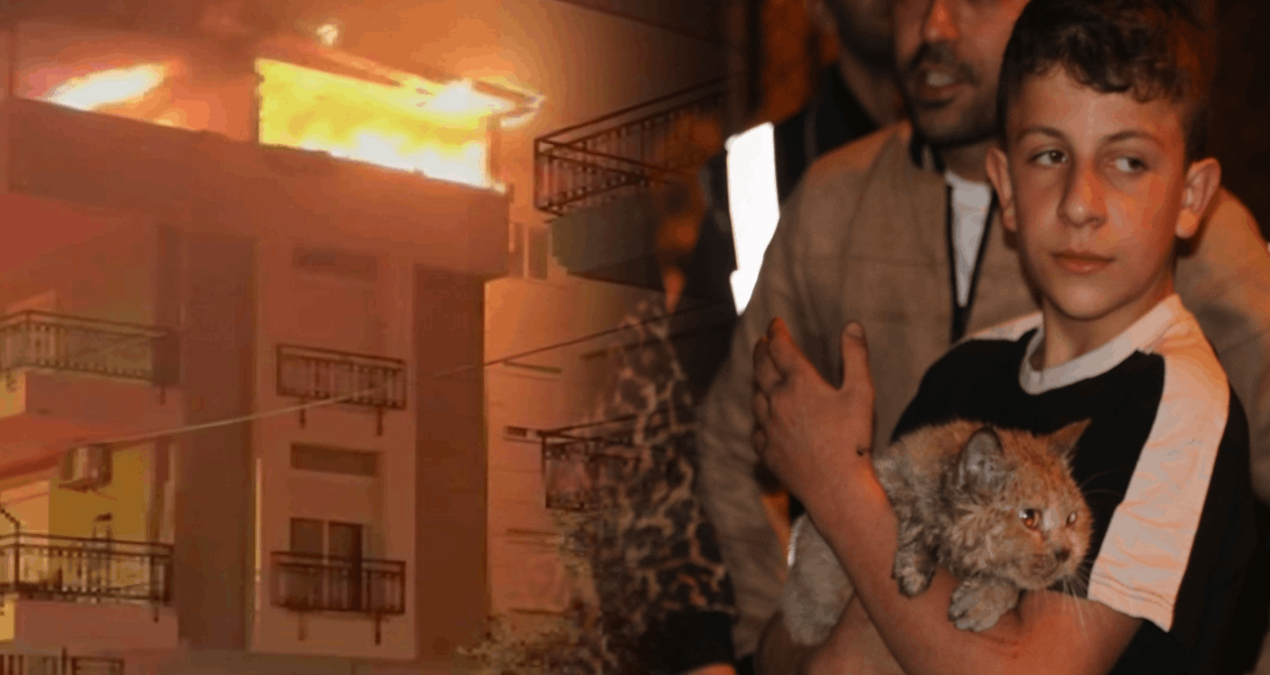 Gündemden Son Bilgiler: Yangında dairede mahsur kalan 'Duman'ı itfaiye kurtardı - Son Dakika Haberleri - Son D