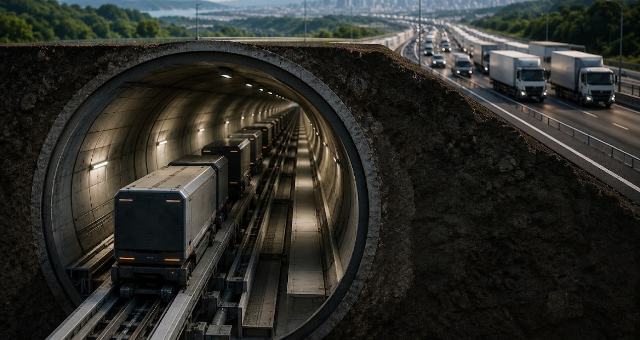 Kritik Açıklama: Yer altına 500 kilometrelik dev hat kuracaklar: 25 bin kamyonun görevini tek bir sistem üstle