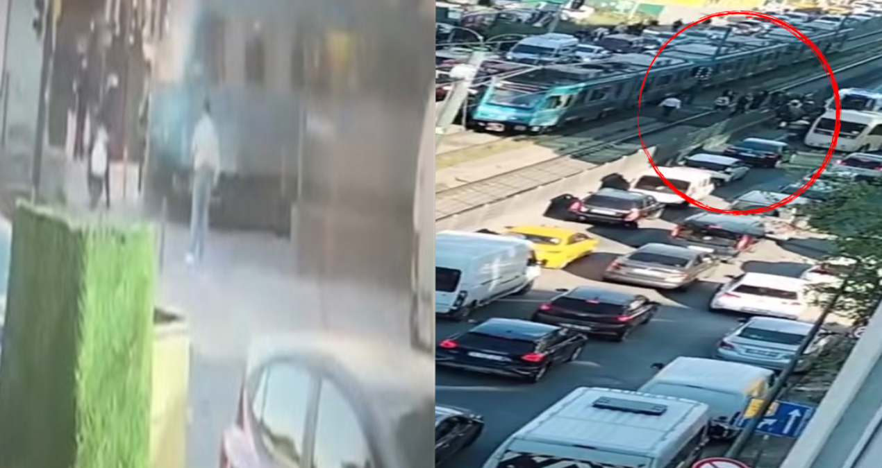 Yolun karşısına geçmek isteyen motosikletliye tramvay çarptı! - Son Dakika: Gelişmeler Takip Ediliyor