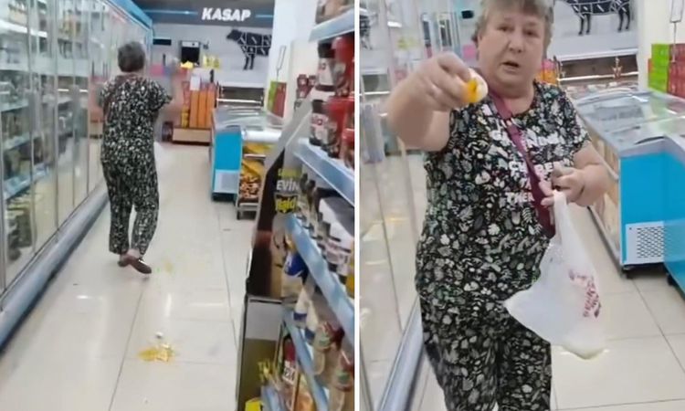 Gündemden Son Bilgiler: Yumurtaları marketin içinde tek tek kırdı - Son Dakika Haberleri: Gelişmeler Takip Edi