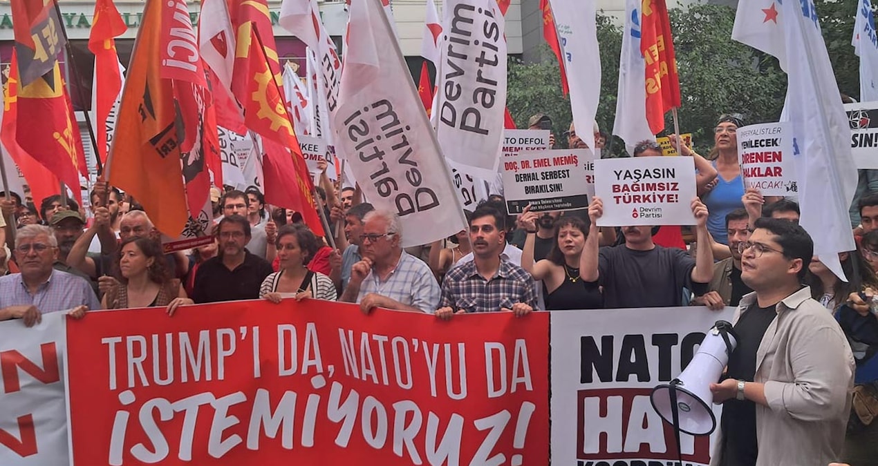 Gündemden Son Bilgiler: Zirve öncesi yurttaşlar sokağa çıktı: ‘NATO'dan çıkılsın, üsler kapatılsın' - Son Daki